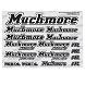 Muchmore Racing Muchmore Racing Color Decal Black