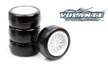 Volante Mini 24R Rubber Slick Tire Pre-glued 4pcs (0 Offset)