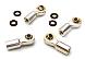 Alloy Machined M4 Size Offset Long Ball Ends Type Tie Rod Ends, w/3mm Ball Links
