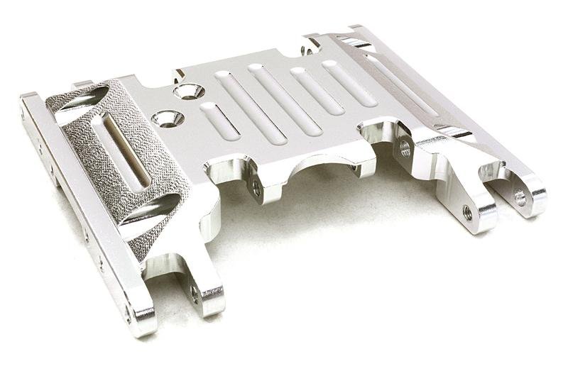 OBM-1309SILVER CNC Machined Alloy Battery Box Mount Chassis Brace for SCX10 II 