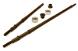 Rear Steel Drive Shafts Set w/ Outer Bearings for Axial 1/10 RR10 Bomber 4WD