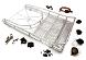 Realistic 1/10 Scale Alloy Luggage Tray 250x150x45mm with 4 LED Spot Light Set