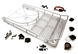 Realistic 1/10 Scale Alloy Luggage Tray 250x150x45mm with 4 LED Spot Light Set