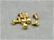 3x5mm Gold Plated Buttom Head Screw (10Pcs)