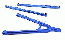 CNC Machined Aluminum Front Lower Chassis Linkages+Upper Y-Arm for Axial SCX-10