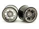 RIDE Black-Luster Rear Wheels for HPI Formula Ten w/ 63mm Rubber Tires