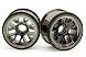 RIDE Black-Luster Front Wheels for Tamiya F104 w/ 63mm Rubber Tires