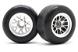 RIDE Pre-Glued Front F1 63mm Rubber Tires R-1 High Grip w/ Inserts for F-104