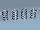 RIDE Front Springs (4) for F-1 Rubber Tire (Soft) Silver
