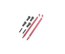 Square R/C Lower Suspension Link Set, 87mm (for Tamiya CC-01) Red
