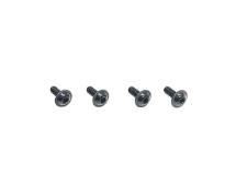 Square R/C M3 x 8mm Aluminum Button Head Hex Screws (Flanged) Black (4 pcs)