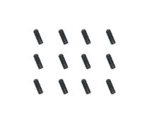 Square R/C M3 x 8mm Stainless Steel Set Screws, Black-Coated (12pcs)