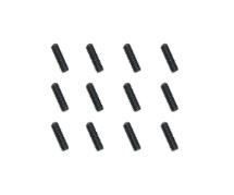 Square R/C M3 x 10mm Stainless Steel Set Screws, Black-Coated (12pcs)