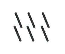 Square R/C M3 x 20mm Stainless Steel Set Screws, Black-Coated (6pcs)
