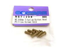 Square R/C M2.6 x 8mm Titanium Button Head Phillips Screws (6 pcs.)