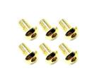 Square R/C M3 x 6mm Stainless Steel Button Head Hex Screws, Gold Plated (6 pcs.)
