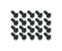Square R/C M3 x 6mm Black Steel Button Head Hex Screws (20 pcs.)