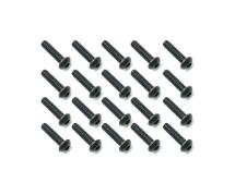 Square R/C M3 x 12mm Black Steel Button Head Hex Screws (20 pcs.)