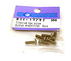 Square R/C 4-40 x 11/32in Titanium Button Head Hex Screws (6 pcs.)
