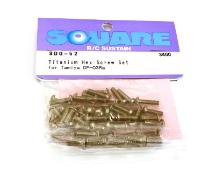 Square R/C Titanium Hex Screw Set (for Tamiya DF03Ra)