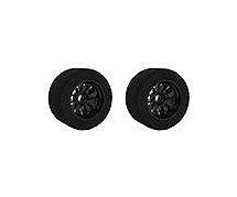 Square R/C Pre-Mounted Foam Tires, 38-Shore Hard (for Tamiya F-103) Front