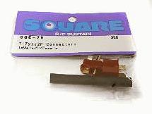 Square R/C T-Type 2P Connectors (1x Male/1x Female)