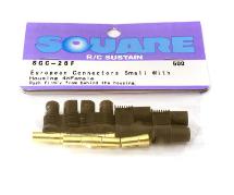 Square R/C European Connectors - Small, with Housing (4x Female)