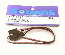 Square R/C Extension Cable (Small Servos) for Futaba/KO (300mm)