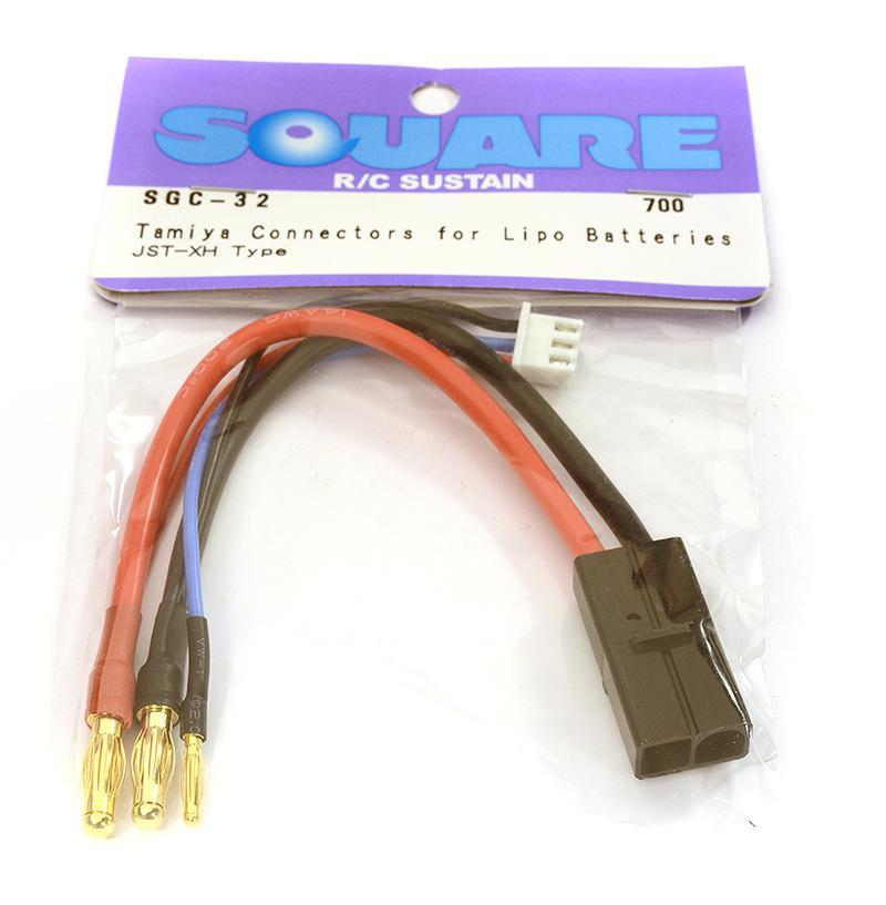 Square R/C Tamiya Connectors for LiPo (JST-XH type) for R/C or RC - Team Integy