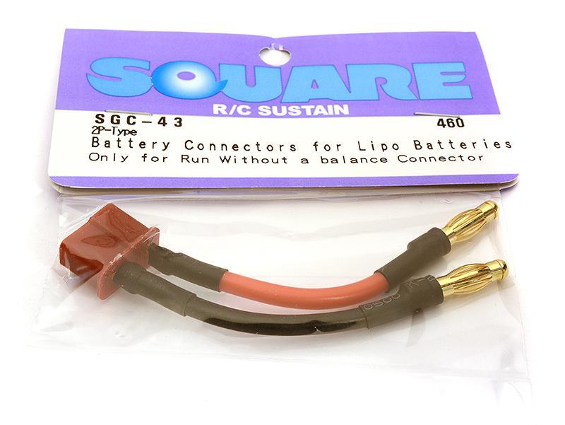 Square R/C Battery Connectors for LiPo Batteries (2P-type) for R/C or RC -  Team Integy