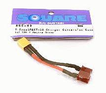 Square R/C T-Plug to XT-30 Connector Adapter Wire Harness