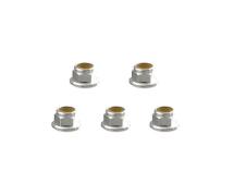 Square R/C 3mm Aluminum Lock Nuts, Flanged (Silver) 5 pcs.