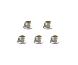 Square R/C 3mm Aluminum Lock Nuts, Flanged (Silver) 5 pcs.