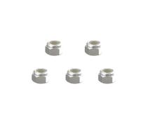 Square R/C 3mm Aluminum Lock Nuts (Silver) 5 pcs.