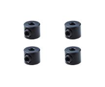 Square R/C 2mm Aluminum Linkage Stoppers (Black) 4 pcs.