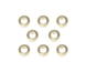 Square R/C M3 Aluminum Ball Stud Washers, 1.5mm Thick (Silver) 8 pcs.