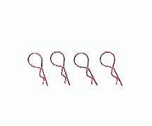 Square R/C Body Clips - Large (Red) 4 pcs.