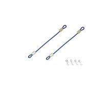 Square R/C Body Clips with 60mm Wires (Blue)