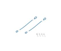 Square R/C Body Clips with 60mm Wires (Light Blue)