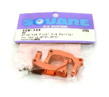 Square R/C Aluminum Front Hub Carrier (for Tamiya GF-01) Red