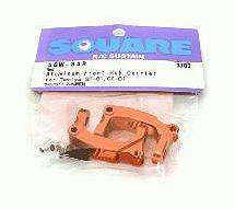 Square R/C Aluminum Front Hub Carrier (for Tamiya GF-01) Red