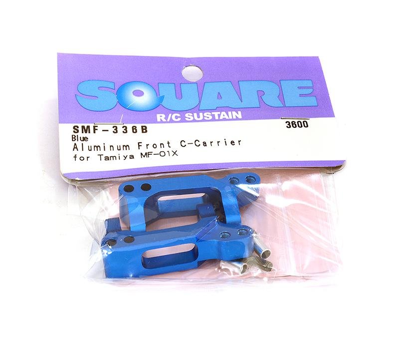Square R/C Aluminum Front Hub Carrier (for Tamiya MF-01X) Blue for