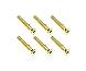 Square R/C M3 x 16mm Stainless Steel Flat Head Hex Screws, Gold Plated (6 pcs.)