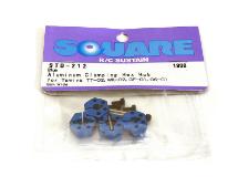 Square R/C Aluminum Clamping Hex Hub, 6mm Wide in Blue Color