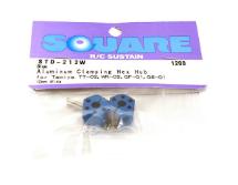Square R/C Aluminum Clamping Hex Hub, 12mm Wide in Blue Color