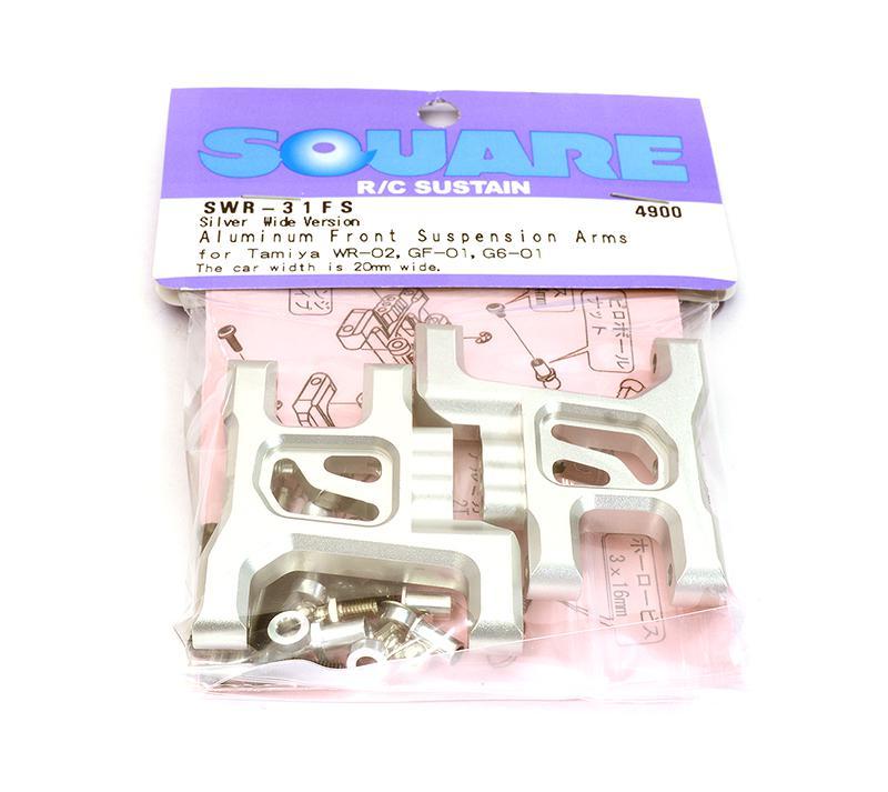 Square R/C Aluminum Front Suspension Arms Wide Version for Tamiya Wild  Willy for R/C or RC Team Integy