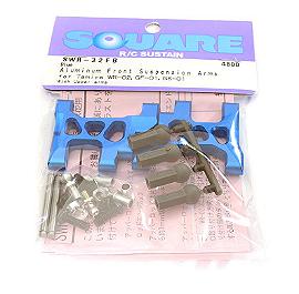 Square R/C Aluminum Front Suspension Arms (for Tamiya Wild Willy 2) Blue