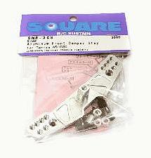 Square R/C Aluminum Front Damper Stay (for Tamiya WR02C) Silver