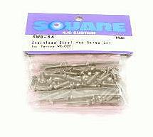 Square R/C Stainless Steel Hex Screw Set (for Tamiya WR02C)