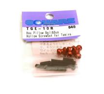 Square R/C Alloy Hex Pillow Ball & Stainless Steel Hollow Screw Set for Tamiya